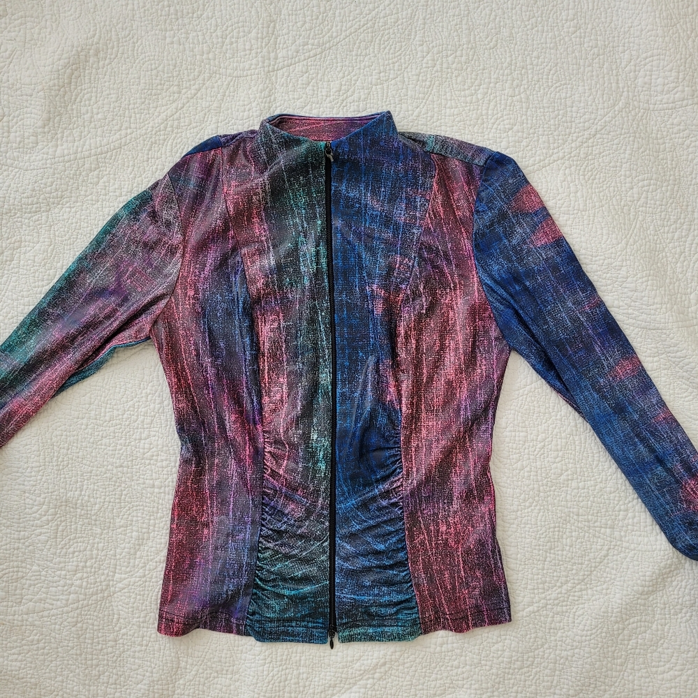 Joseph Ribkoff Abstract Lightweight Jacket